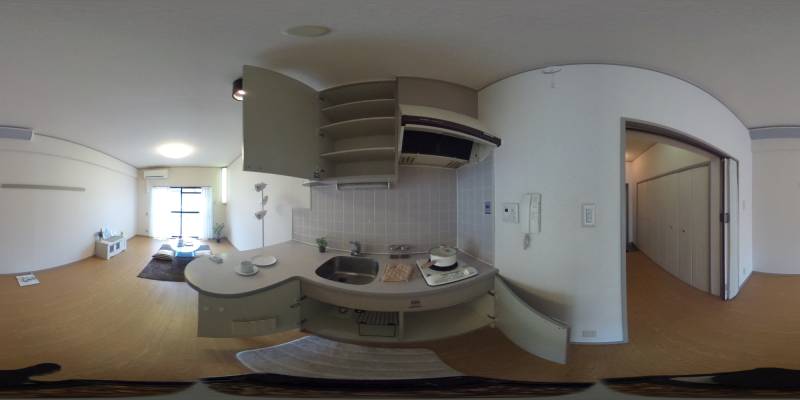 パノラマ画像キッチン