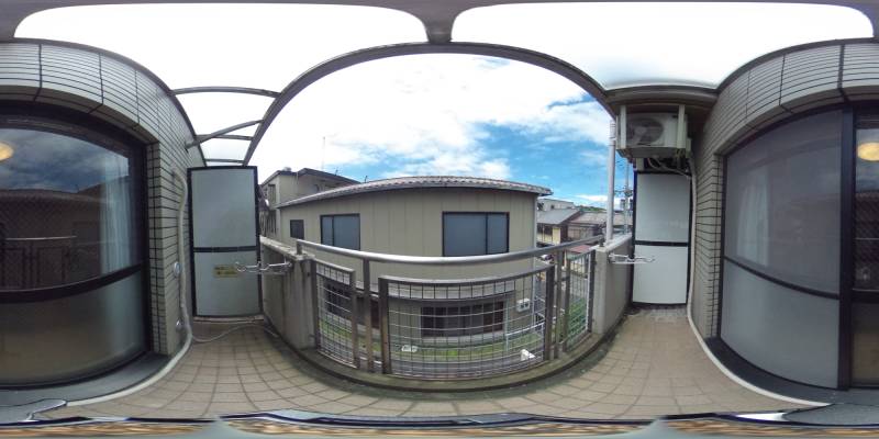 パノラマ画像バルコニー