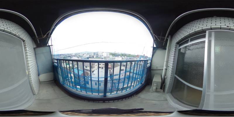 パノラマ画像バルコニー