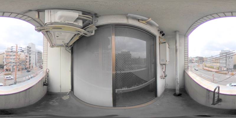 パノラマ画像バルコニー