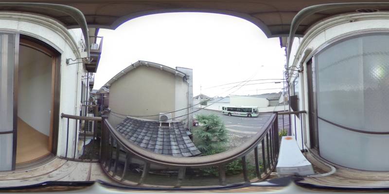 パノラマ画像バルコニー