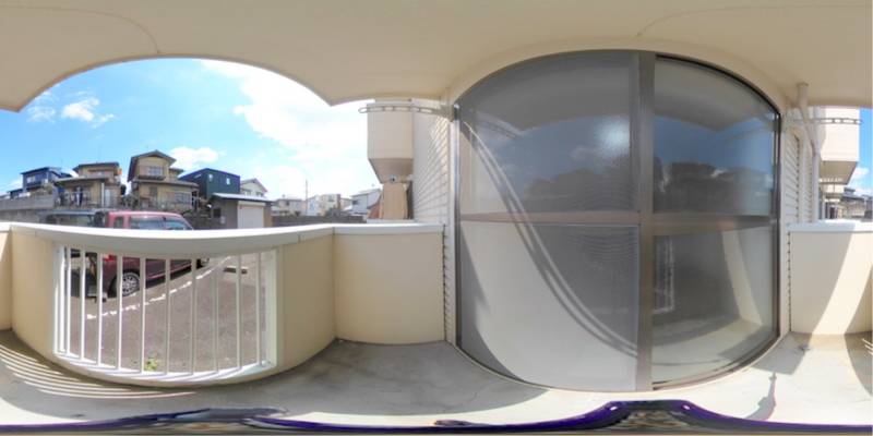 パノラマ画像バルコニー