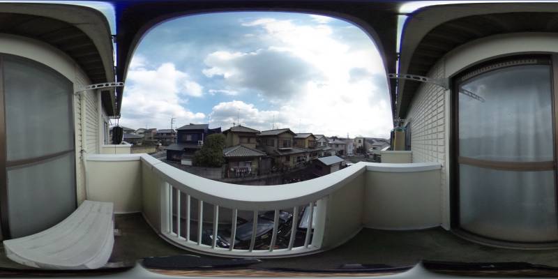 パノラマ画像バルコニー