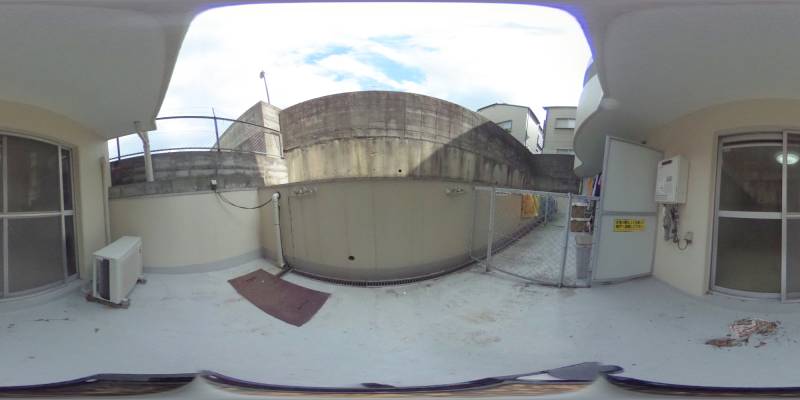 パノラマ画像バルコニー