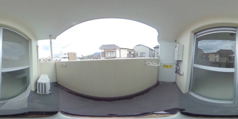 パノラマ画像バルコニー