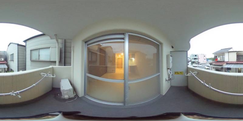 パノラマ画像バルコニー