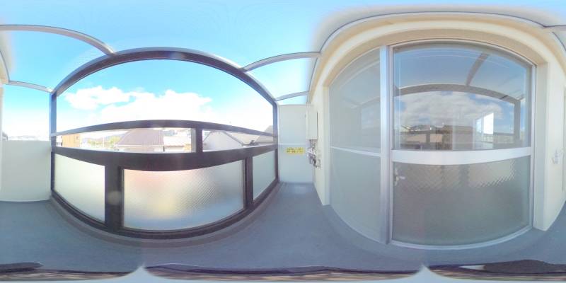 パノラマ画像バルコニー