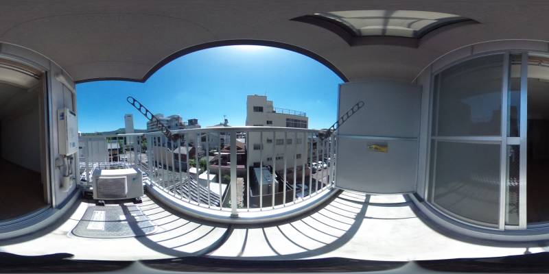 パノラマ画像バルコニー