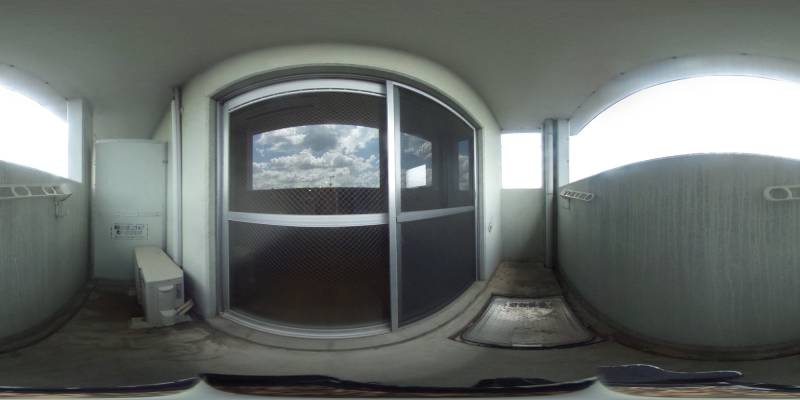 パノラマ画像バルコニー