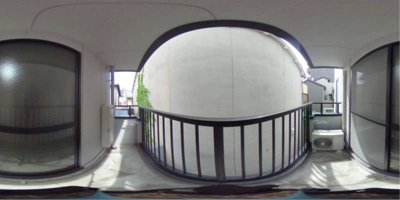 パノラマ画像バルコニー