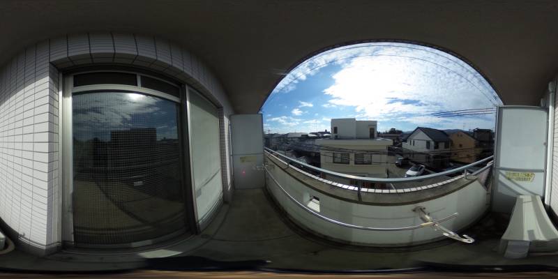 パノラマ画像バルコニー