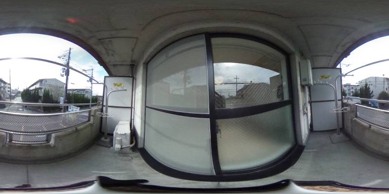 パノラマ画像バルコニー