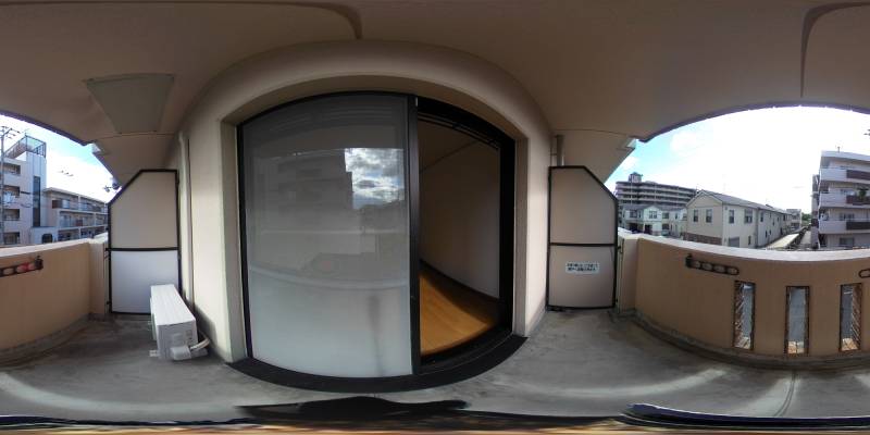 パノラマ画像バルコニー