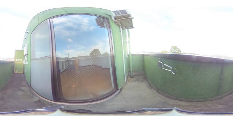 パノラマ画像バルコニー