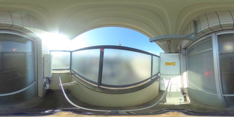 パノラマ画像バルコニー