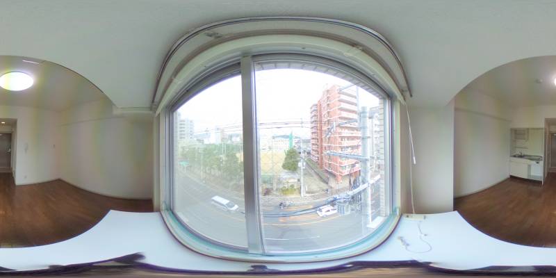 パノラマ画像バルコニー