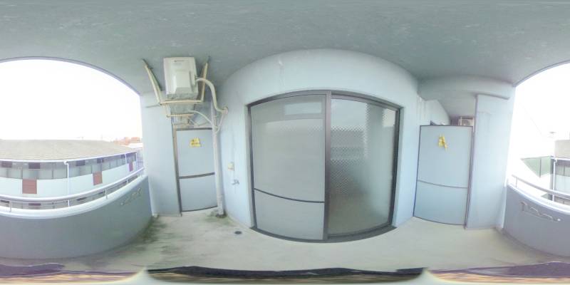 パノラマ画像バルコニー