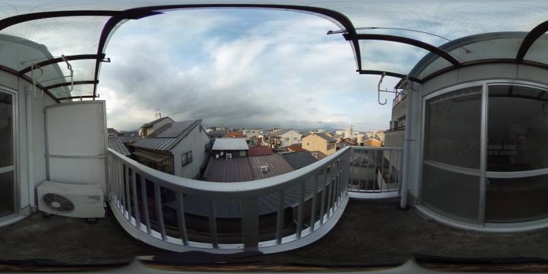 パノラマ画像バルコニー