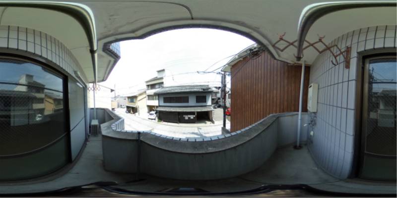 パノラマ画像バルコニー