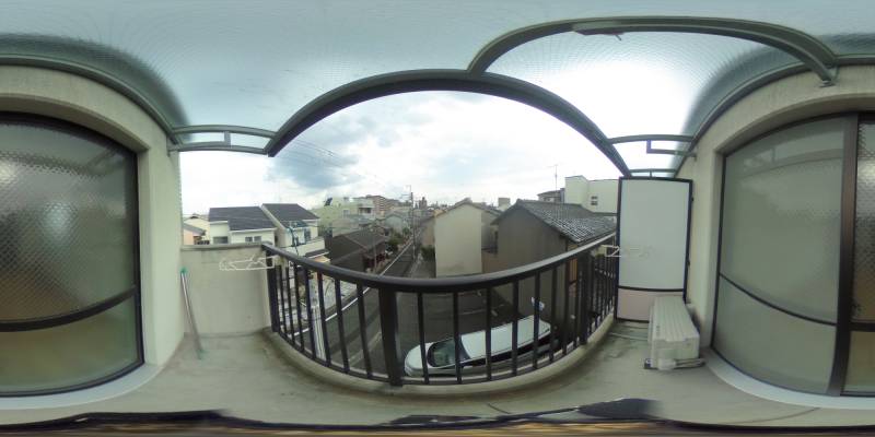パノラマ画像バルコニー