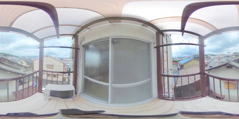 パノラマ画像バルコニー