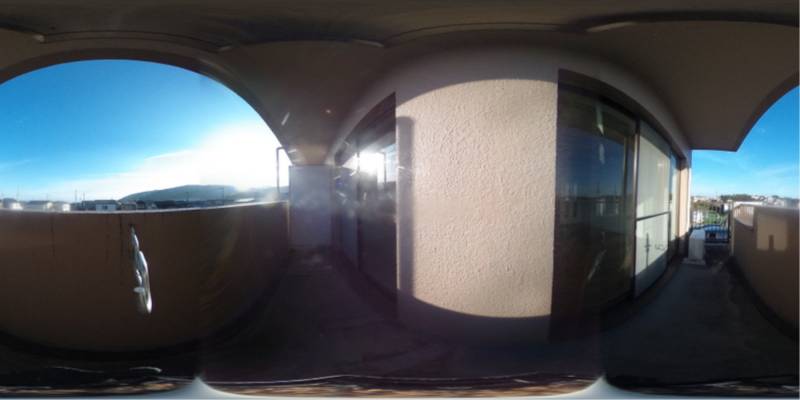 パノラマ画像バルコニー