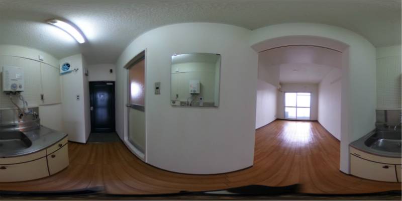 パノラマ画像キッチン