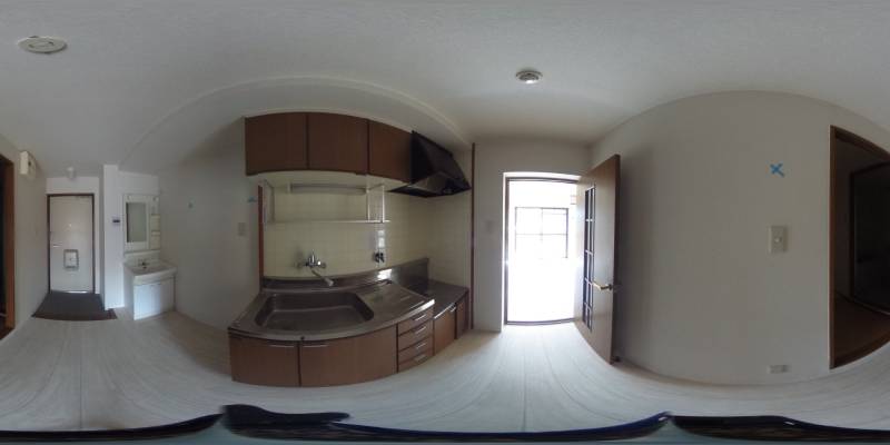 パノラマ画像キッチン