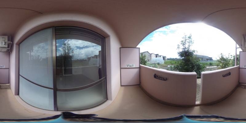 パノラマ画像バルコニー