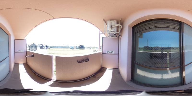 パノラマ画像バルコニー