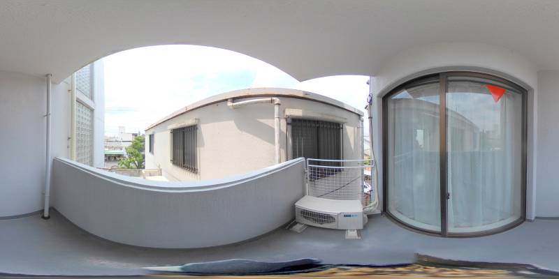 パノラマ画像バルコニー