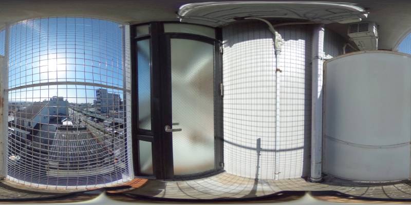 パノラマ画像バルコニー