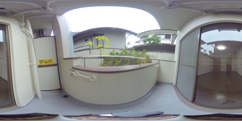 パノラマ画像バルコニー