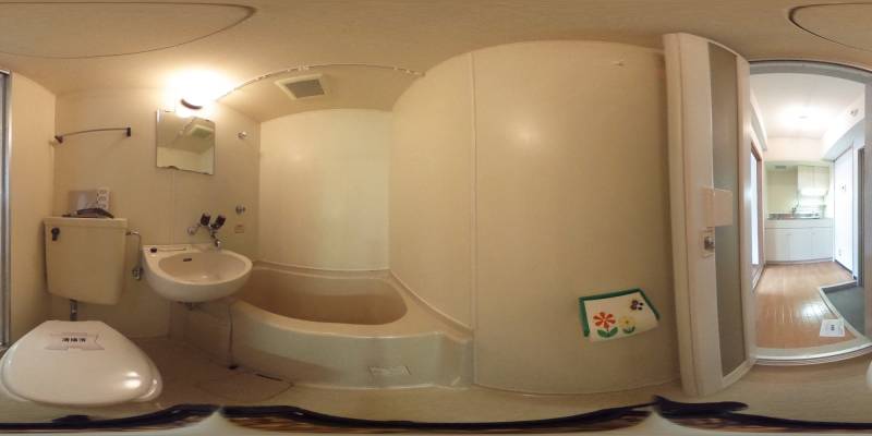 パノラマ画像バスルーム