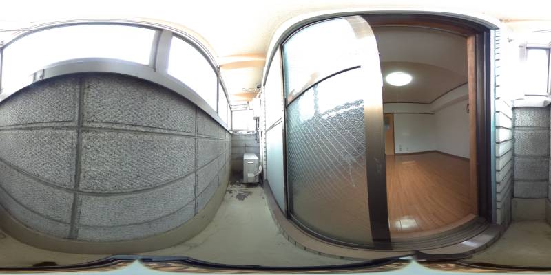 パノラマ画像バルコニー