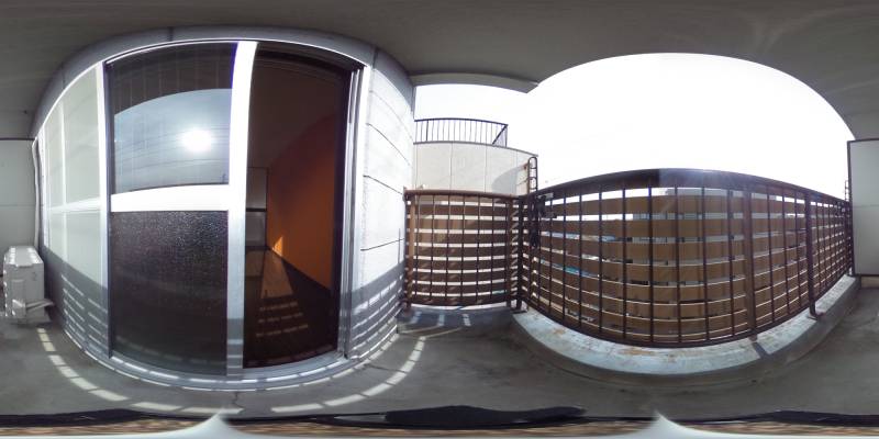 パノラマ画像バルコニー