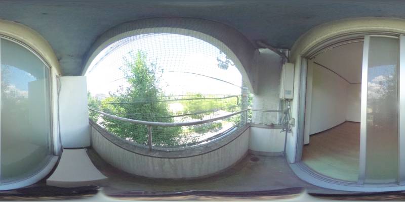 パノラマ画像バルコニー