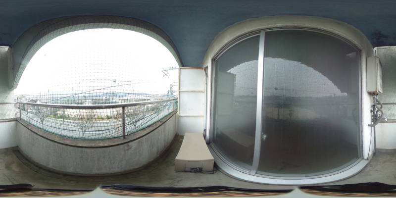 パノラマ画像バルコニー