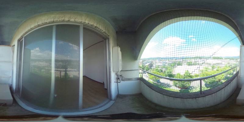 パノラマ画像バルコニー