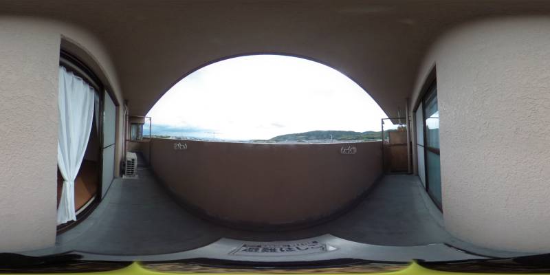 パノラマ画像バルコニー