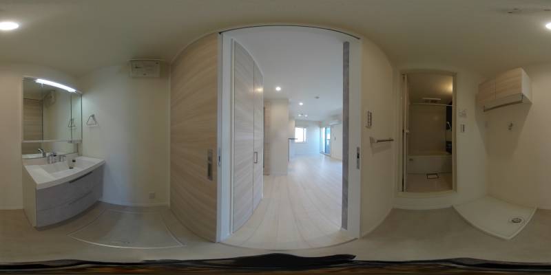 パノラマ画像洗面所