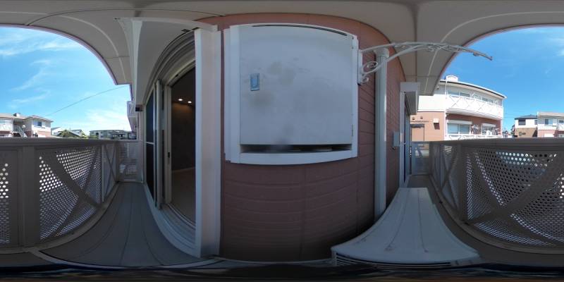 パノラマ画像バルコニー