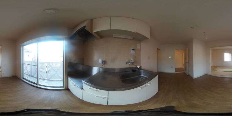 パノラマ画像キッチン