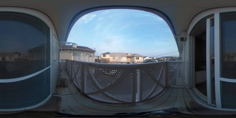 パノラマ画像バルコニー