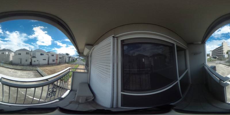 パノラマ画像バルコニー