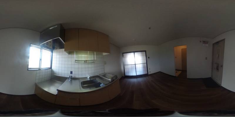 パノラマ画像キッチン