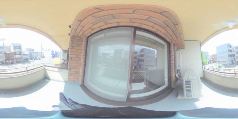 パノラマ画像バルコニー