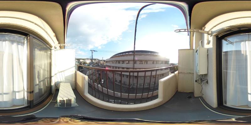 パノラマ画像バルコニー