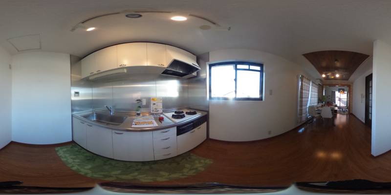 パノラマ画像キッチン