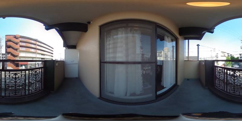 パノラマ画像バルコニー